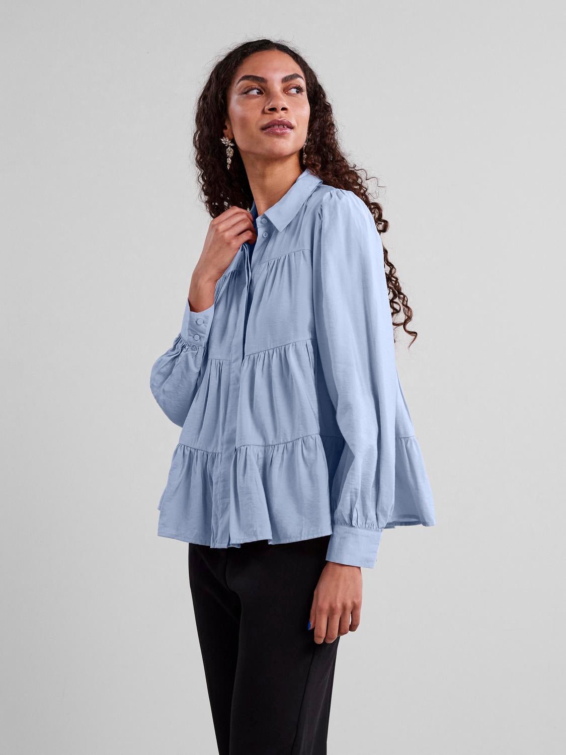 YASPALA Shirt - Kentucky Blue - VERO MODA & VILA Bergvik